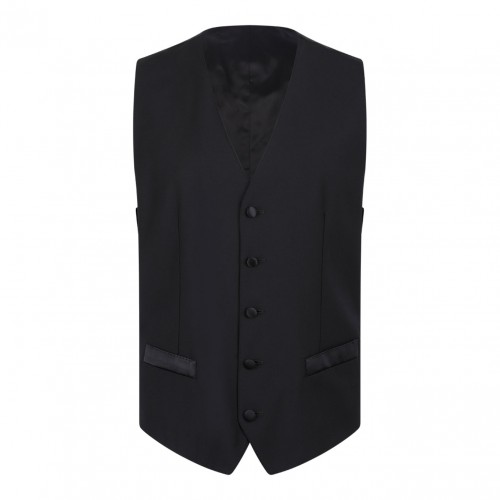 Black Wool and Silk Martini-Fit Tuxedo Suit 2