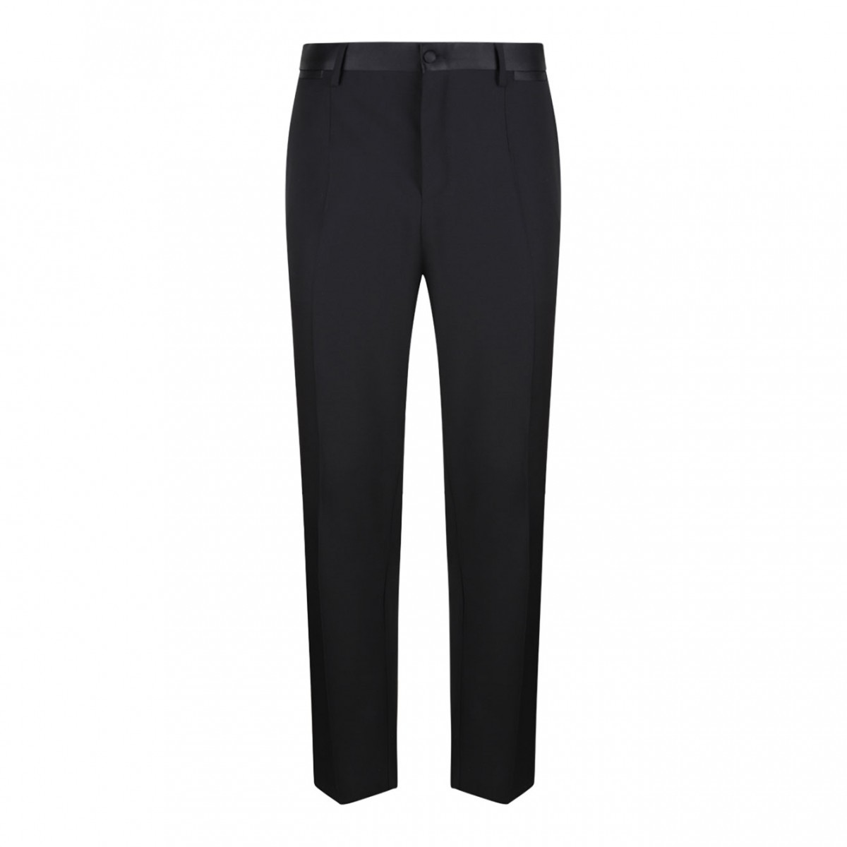 Black Wool and Silk Martini-Fit Tuxedo Suit