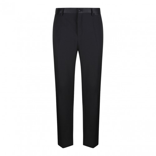 Black Wool and Silk Martini-Fit Tuxedo Suit