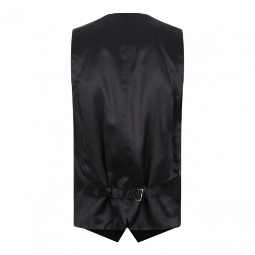 Black Wool and Silk Martini-Fit Tuxedo Suit