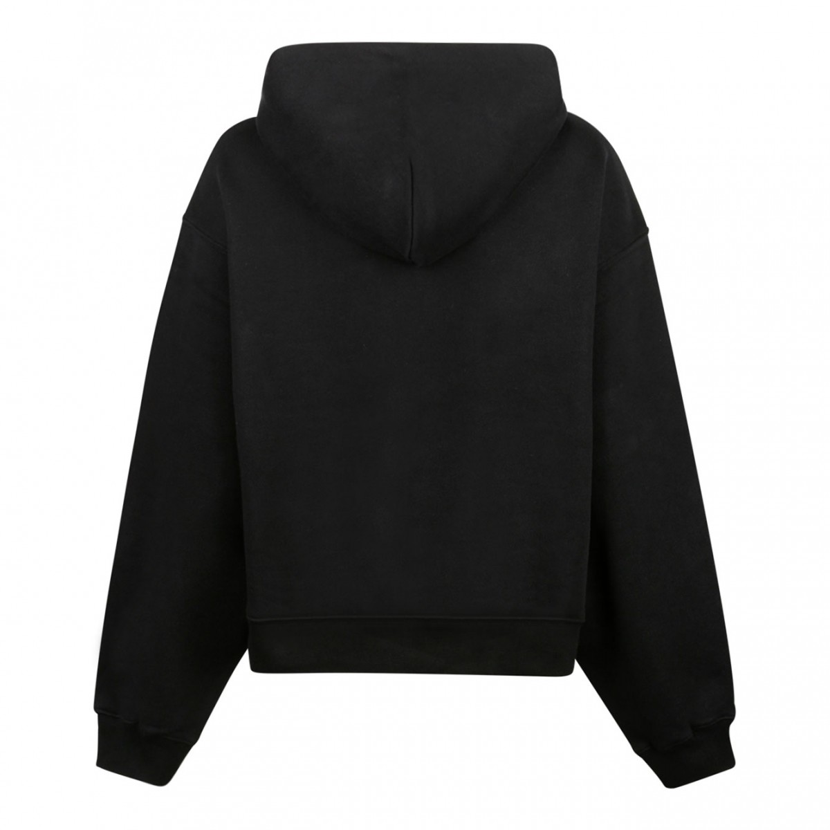 Black Logo Print Hoodie