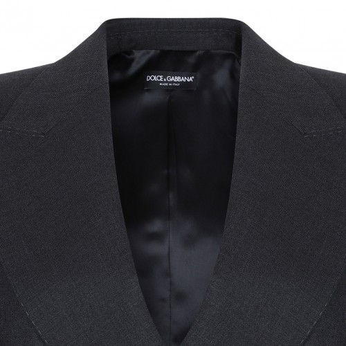 Dark Grey Double Breasted Blazer