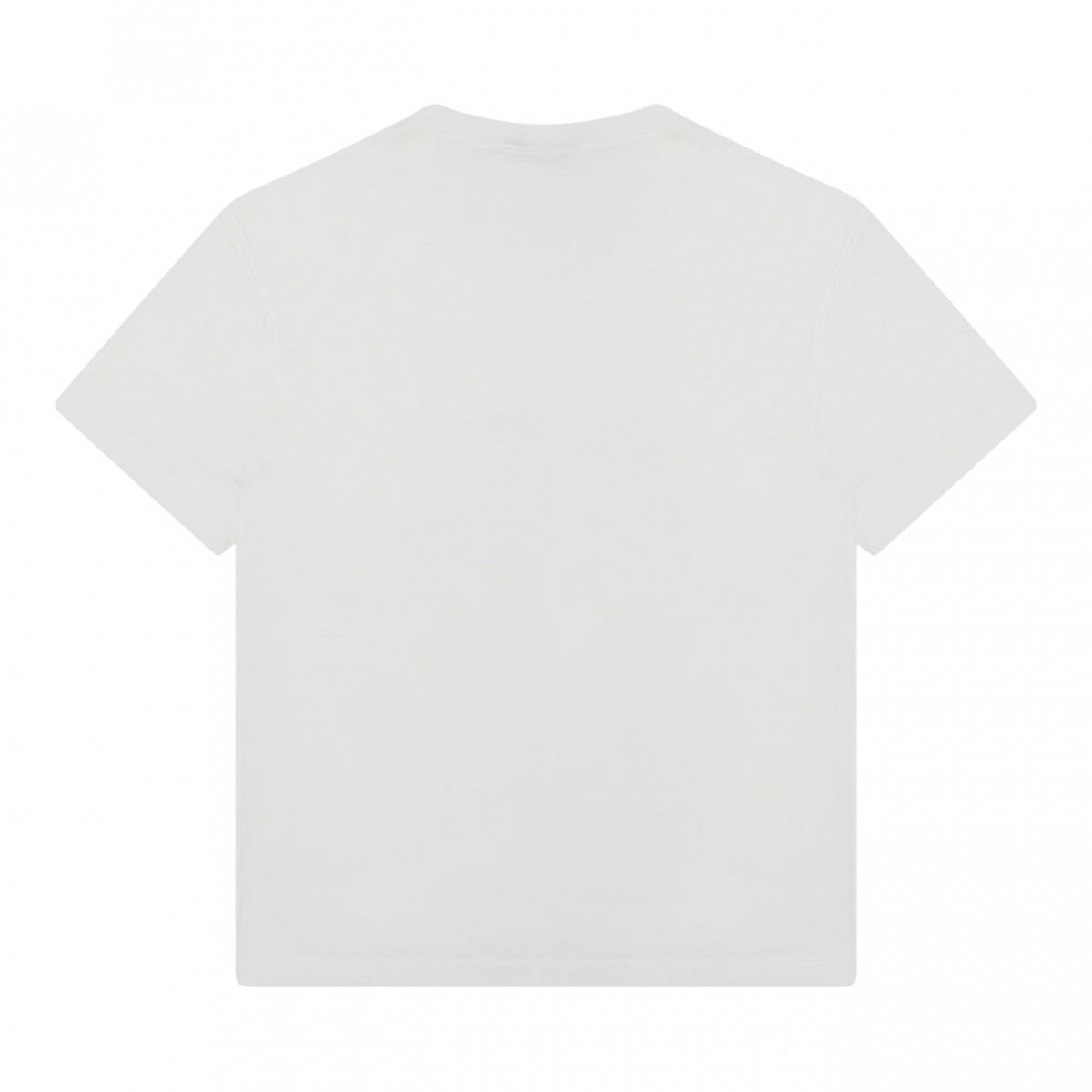 White Logo Embroidered T-Shirt