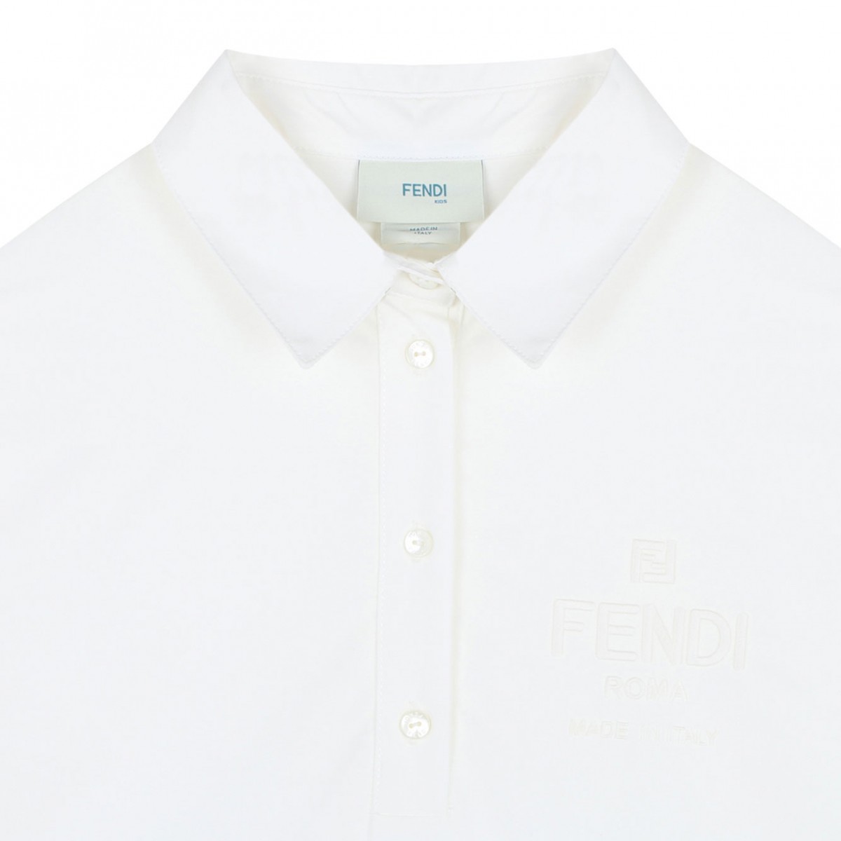 Beige And White Dress