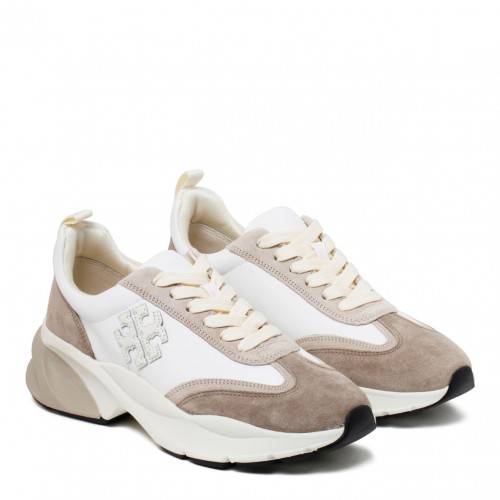 White and Cream Good Luck Sneakers