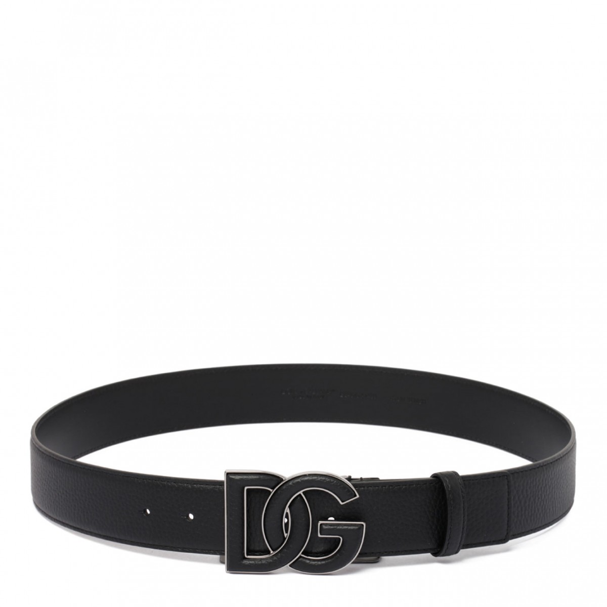 Black Deer Print Belt