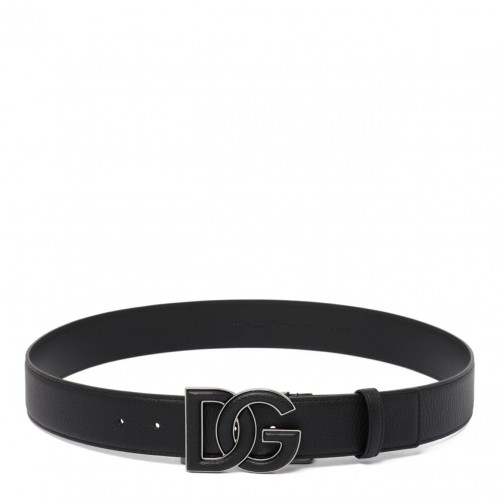 Black Deer Print Belt