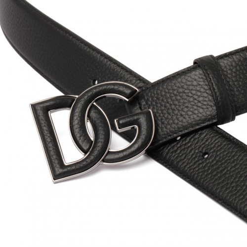 Black Deer Print Belt