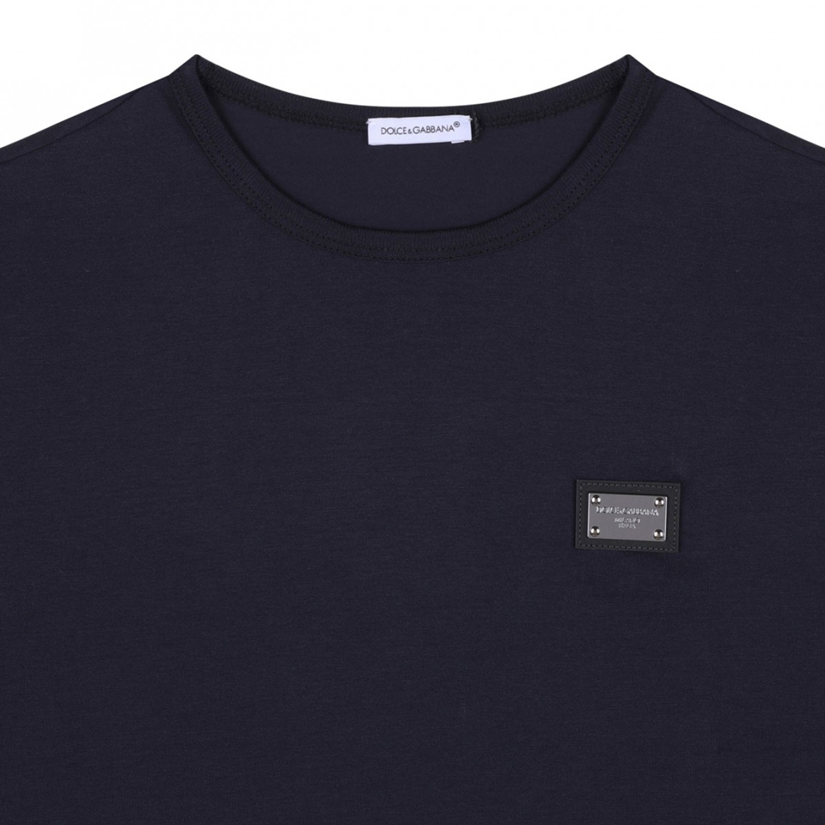 Dark Blue Logo Plaque T-Shirt