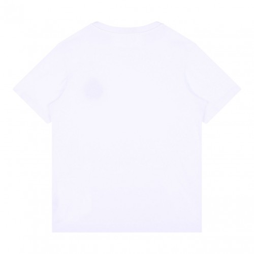 White Logo Embroidered T-Shirt 2