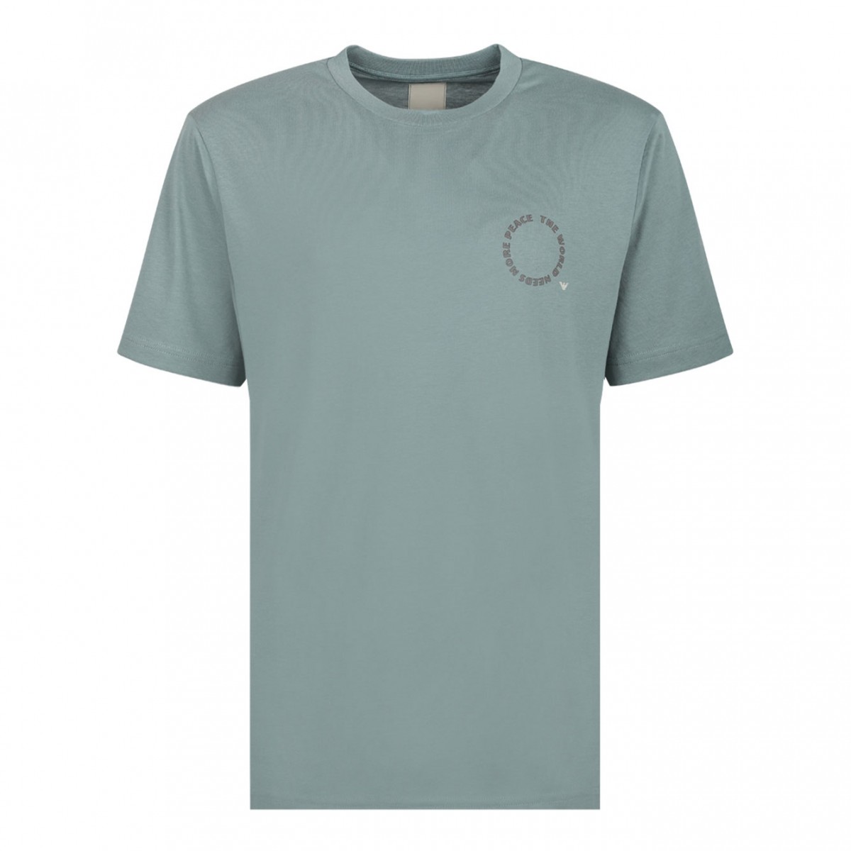 Ocean Blue Shitake Flower Peace T-Shirt