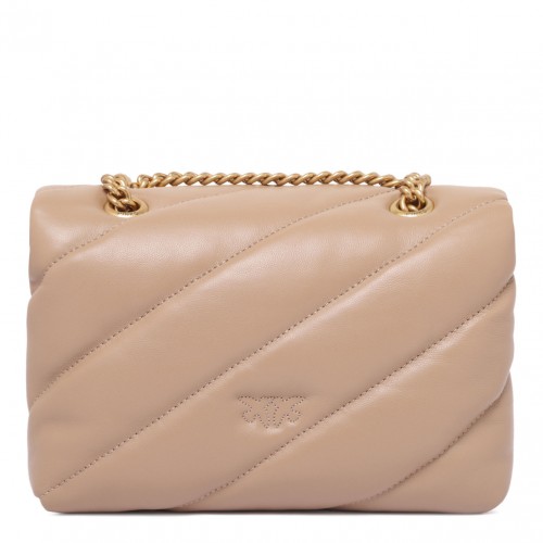 Beige Mini Love Puff Bag