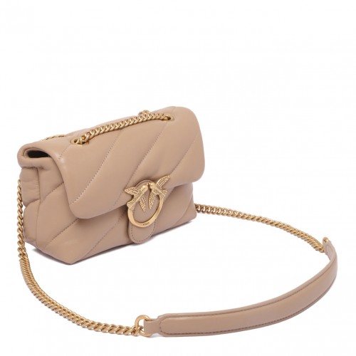 Beige Mini Love Puff Bag