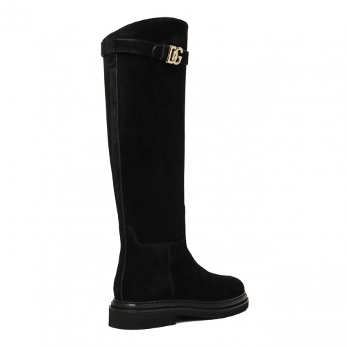 Black DG Logo Boots