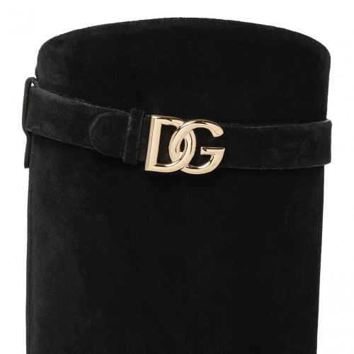 Black DG Logo Boots