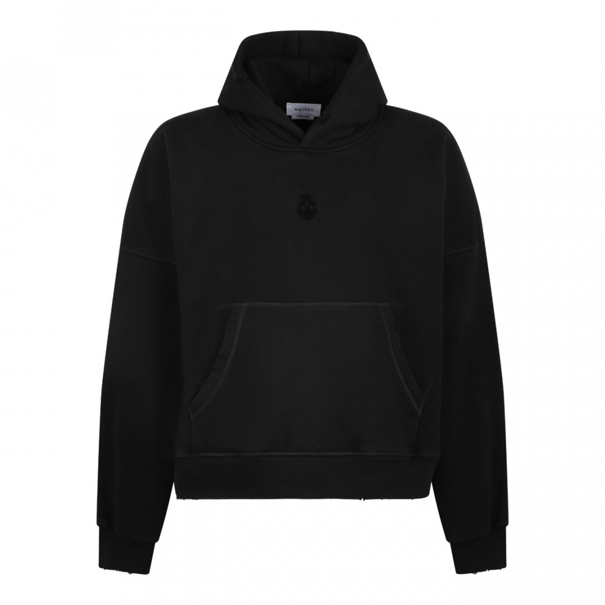 Black Selvedge Hoodie