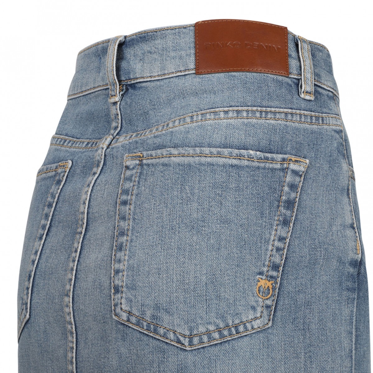 Light Blue Denim Maxi Skirt