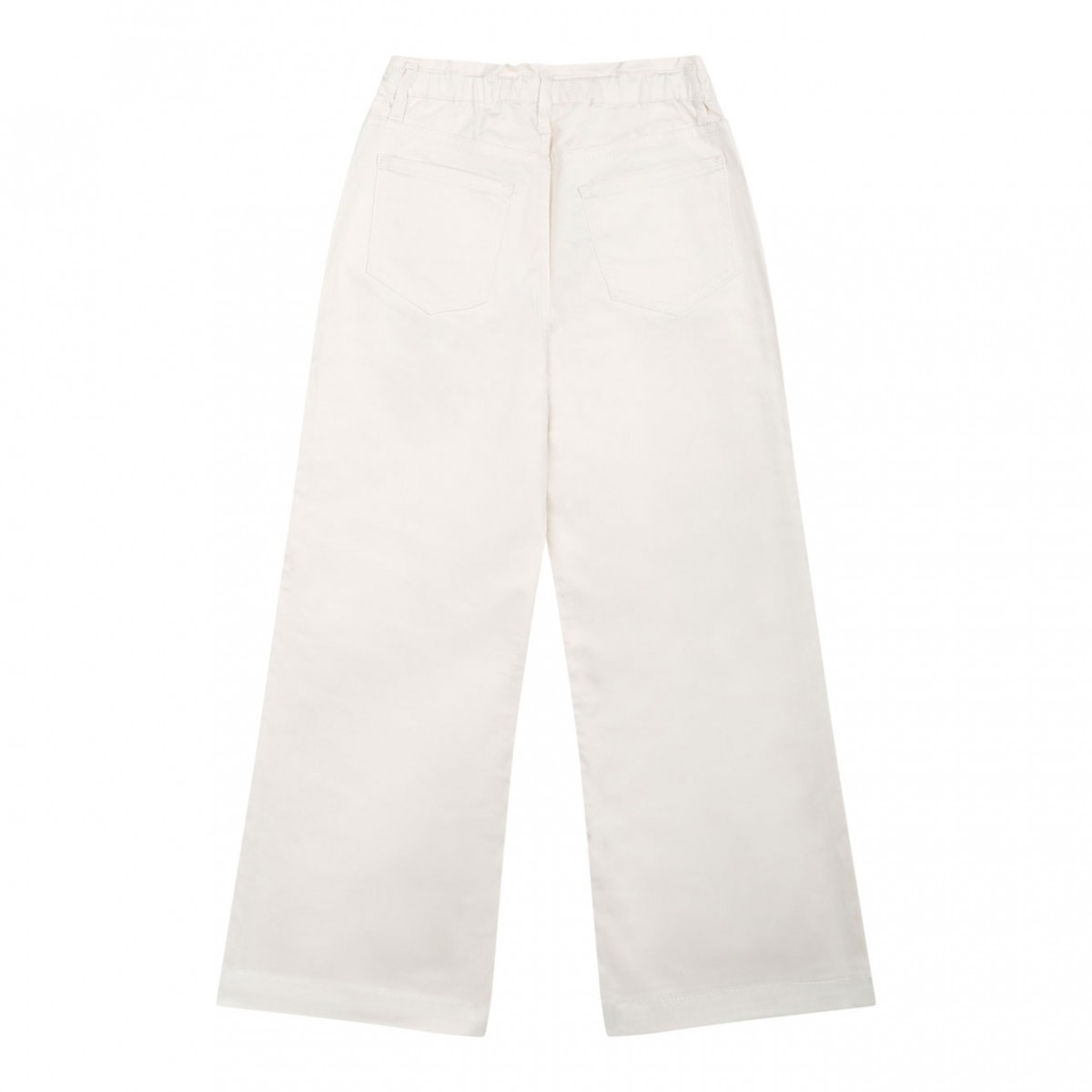 Distressed White Trousers