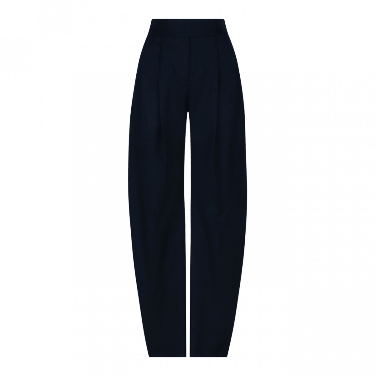 Navy Blue Pleated Trousers