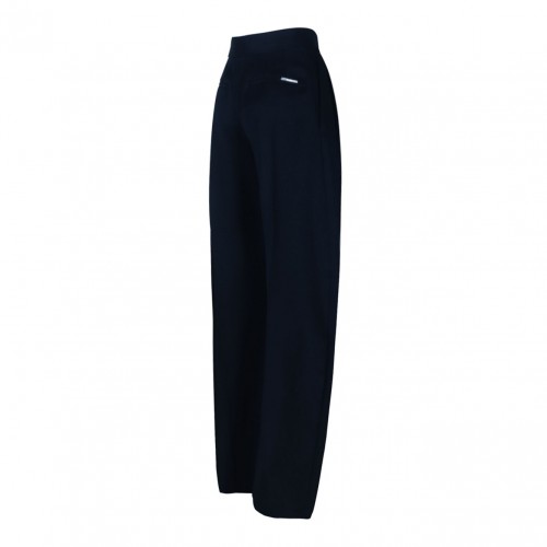 Navy Blue Pleated Trousers