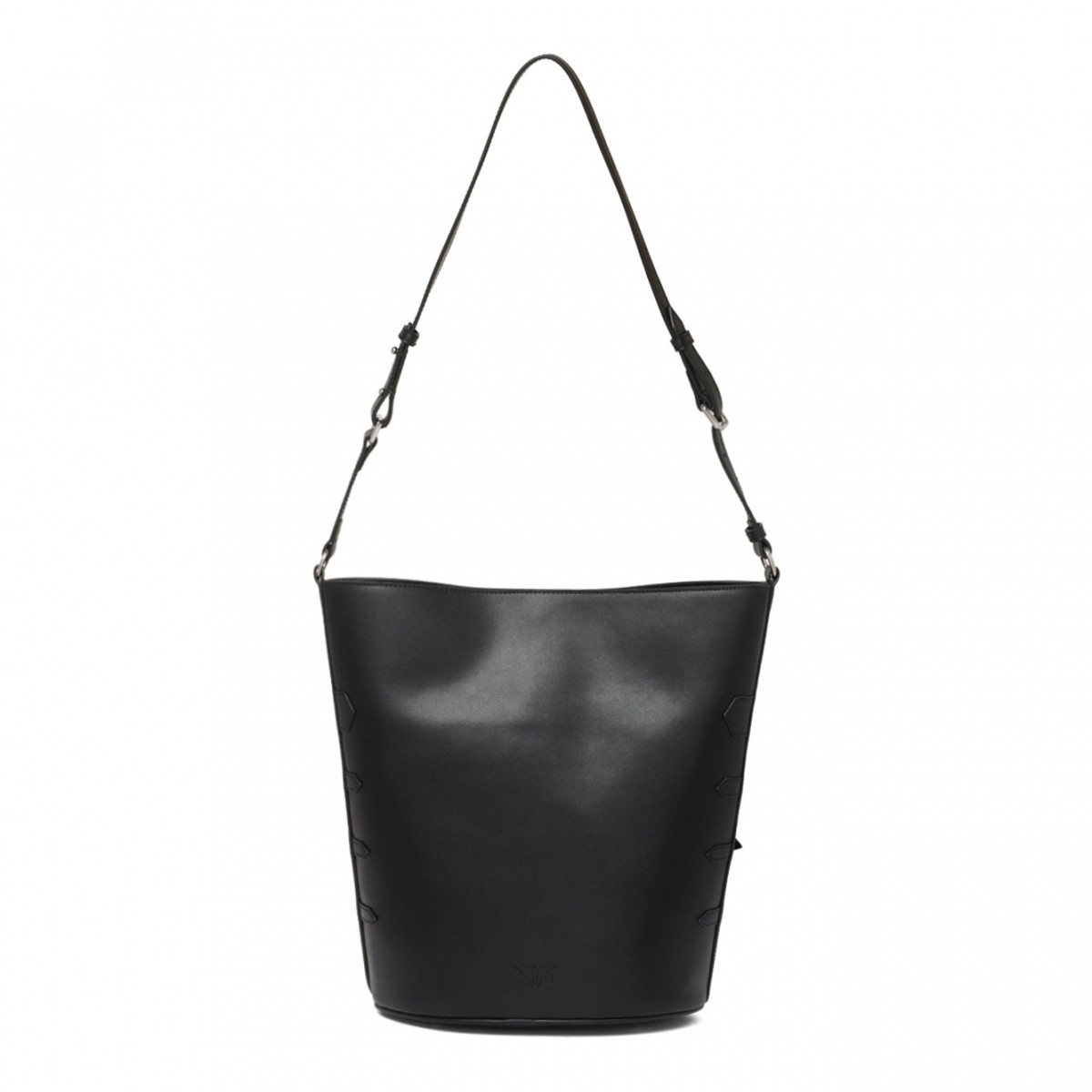 Black Love Birds Bucket Bag