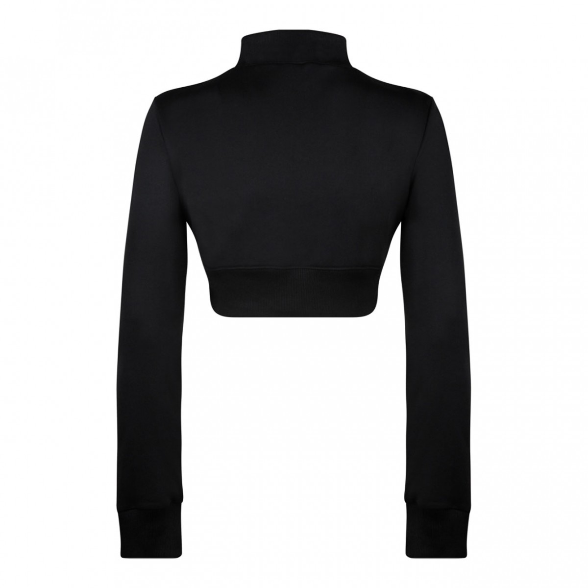 Black Cropped Tracksuit Jacket