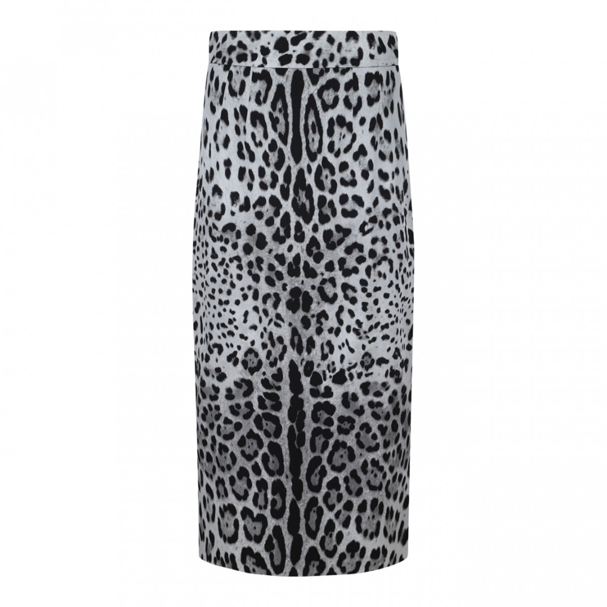 Leopard Print Longuette Skirt