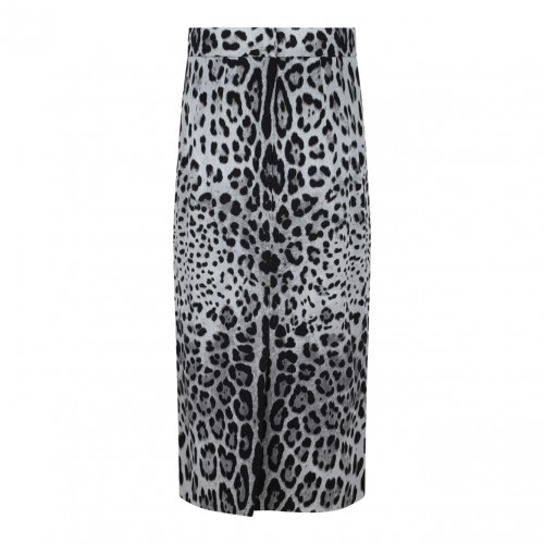 Leopard Print Longuette Skirt 2