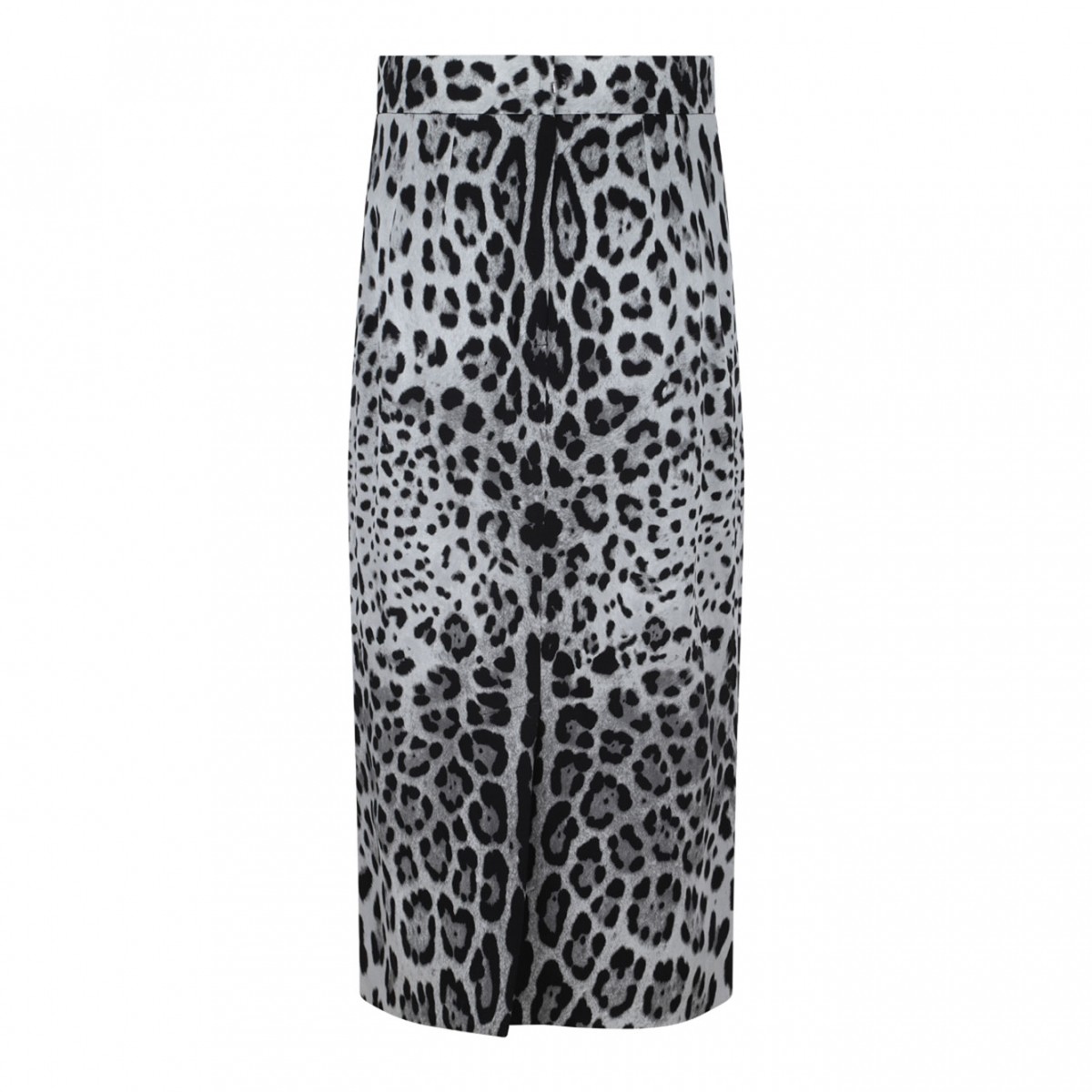 Leopard Print Longuette Skirt