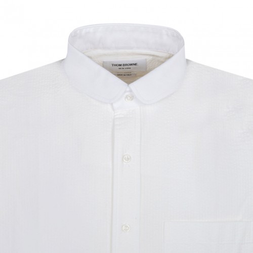 White Arman Detail Shirt