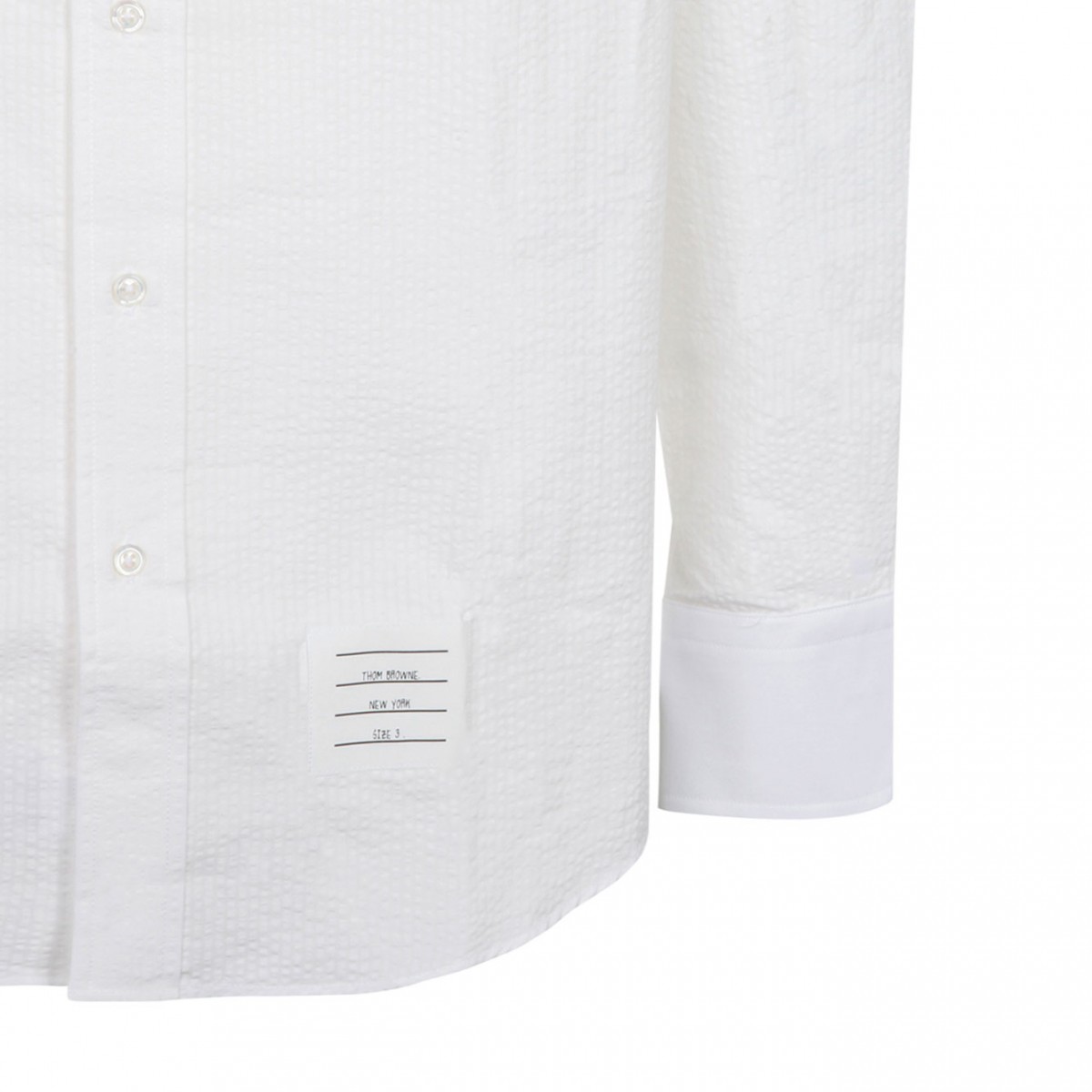 White Arman Detail Shirt