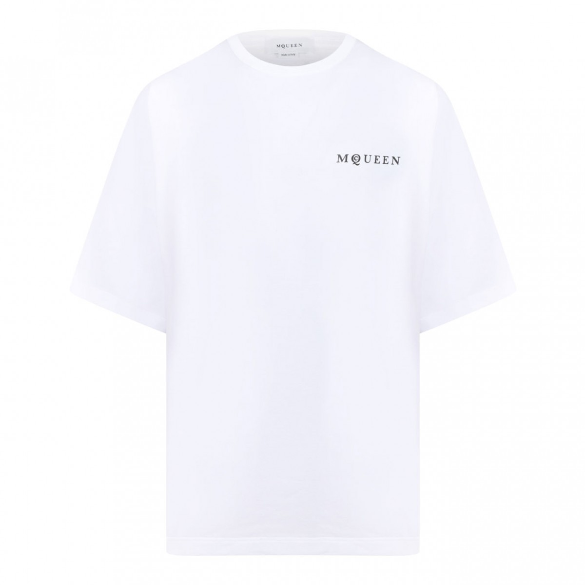 White Logo Print T-Shirt