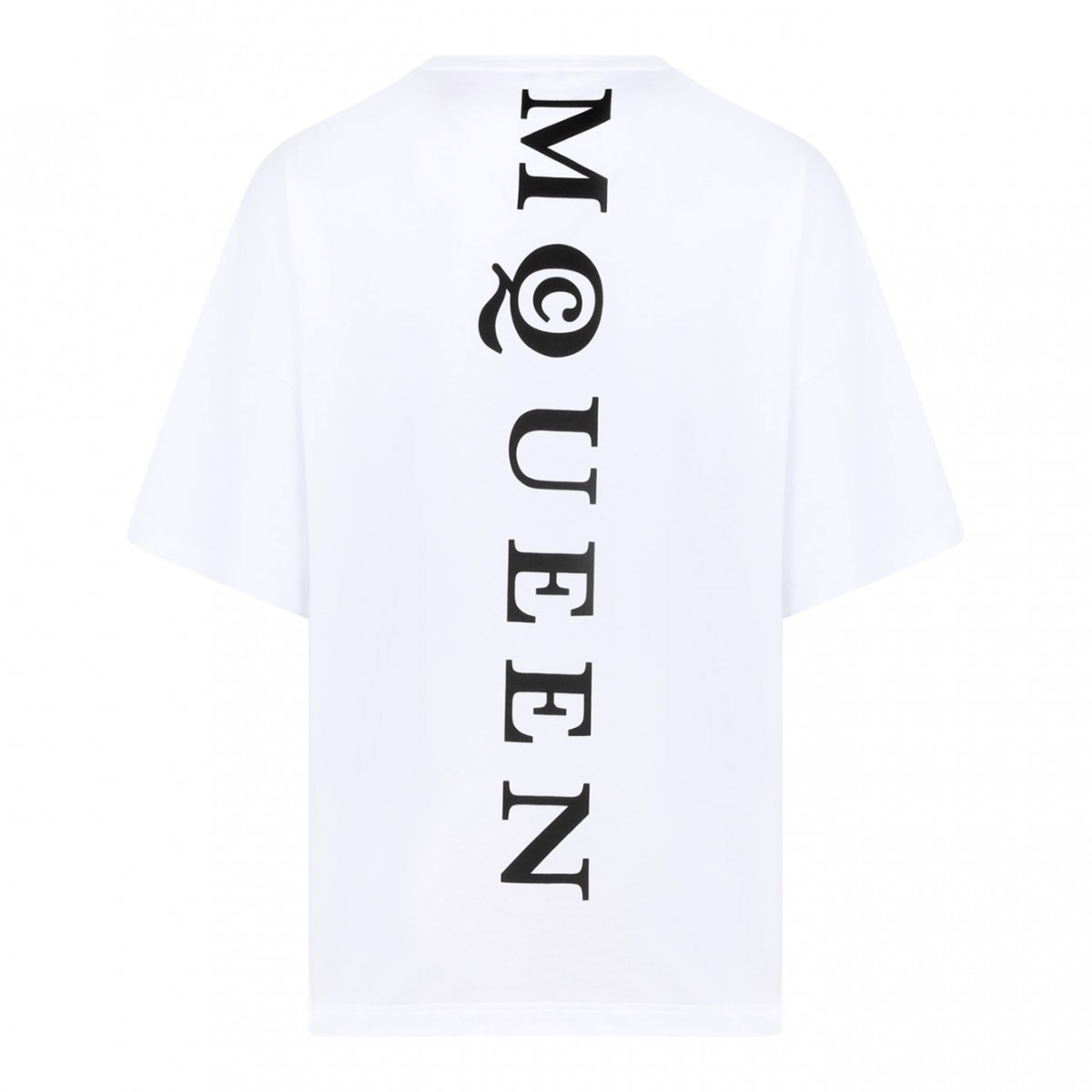White Logo Print T-Shirt