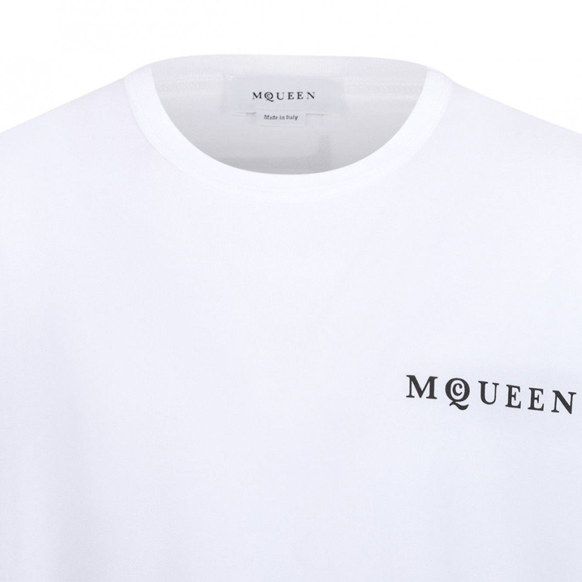 White Logo Print T-Shirt