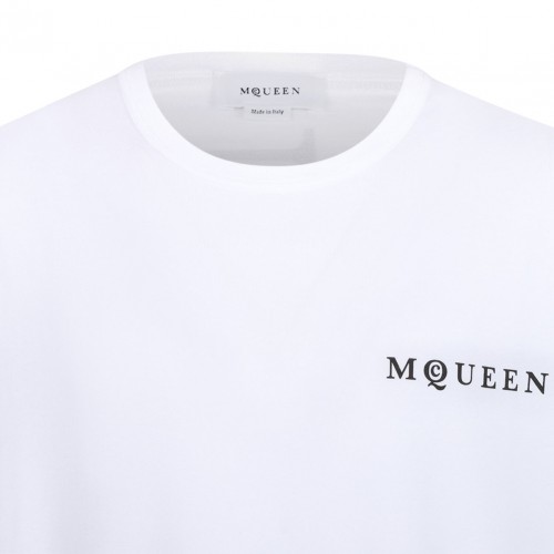 White Logo Print T-Shirt