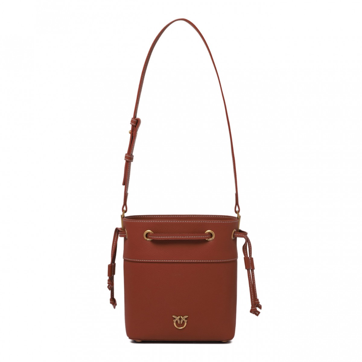 Brown Mini Bucket Bag