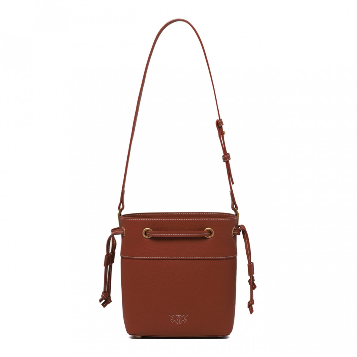 Brown Mini Bucket Bag