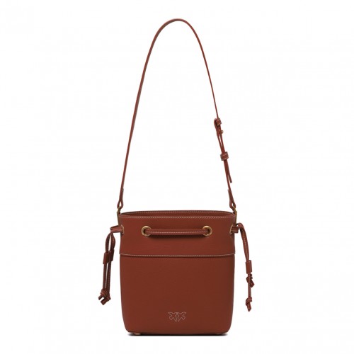 Brown Mini Bucket Bag