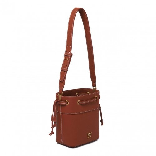 Brown Mini Bucket Bag