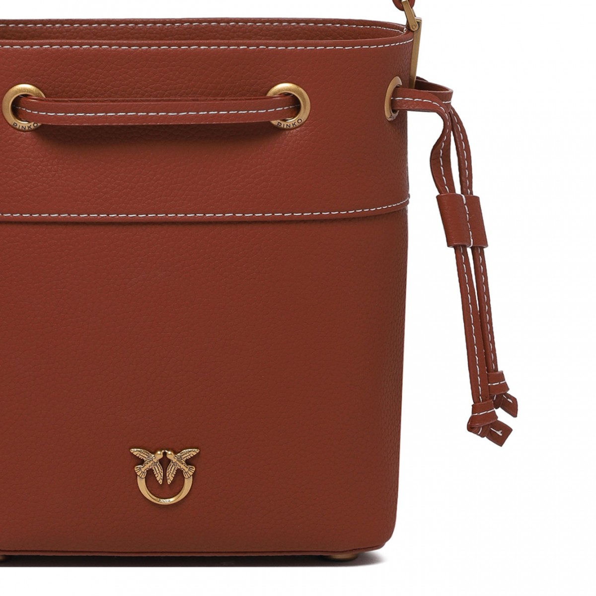 Brown Mini Bucket Bag