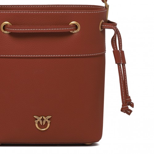 Brown Mini Bucket Bag