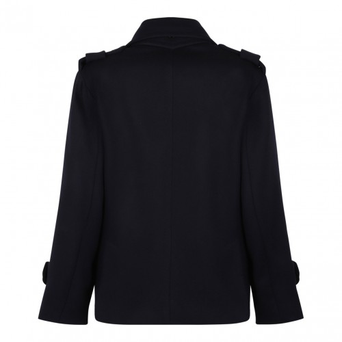 Navy Blue Oversized Trench Coat