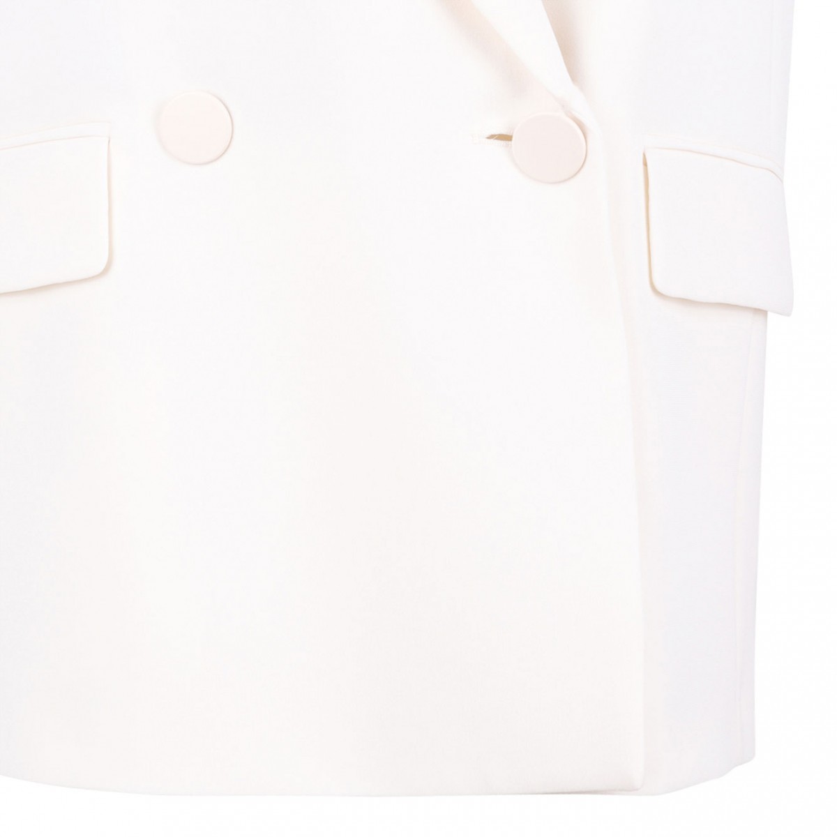 White Sleeveless Blazer