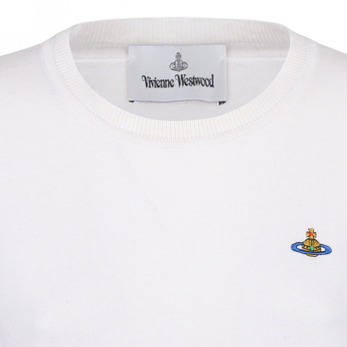 White Orb Embroidered Jumper