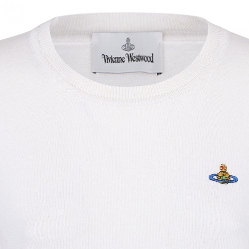 White Orb Embroidered Jumper