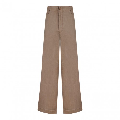 Light Brown Straight Trousers