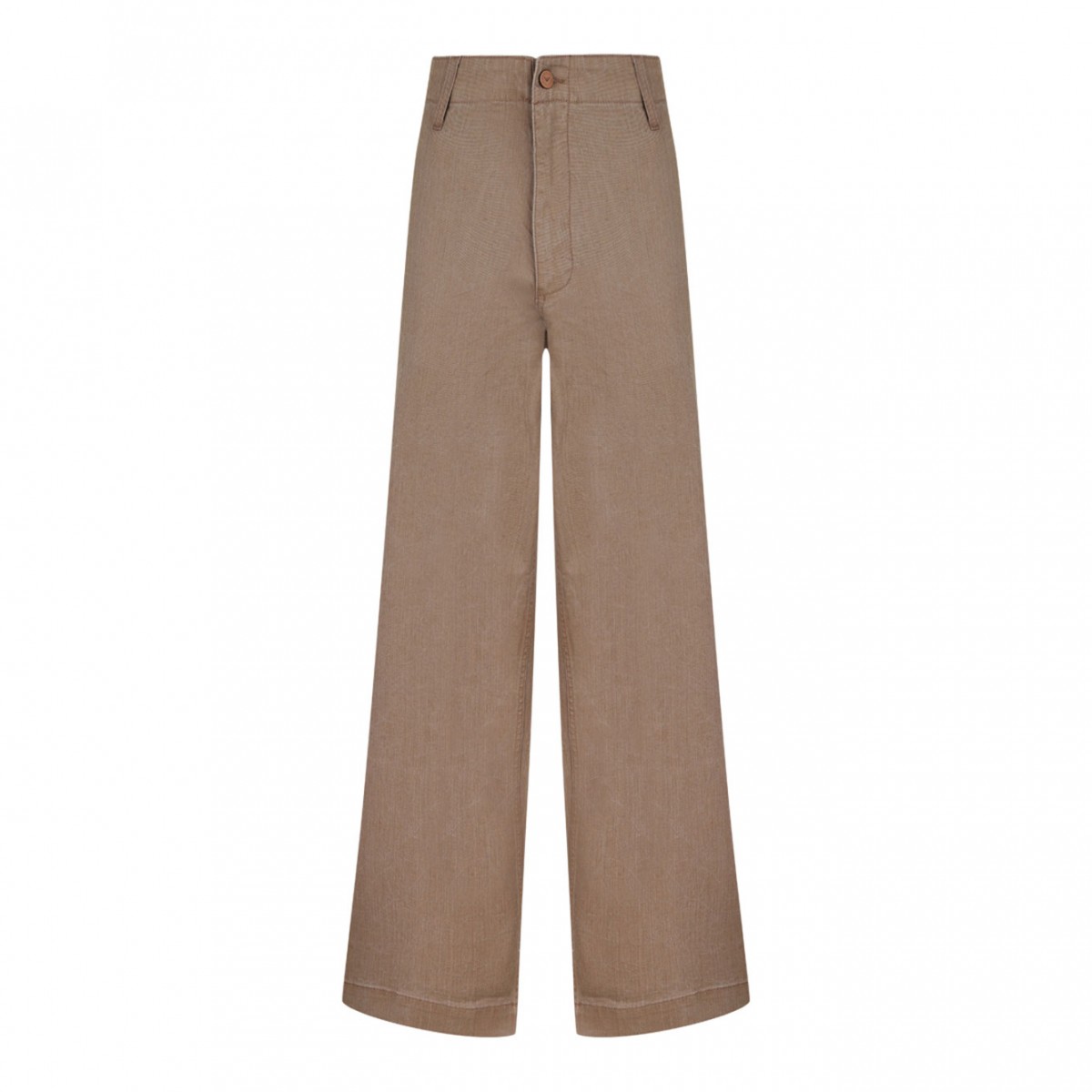 Light Brown Straight Trousers