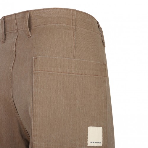 Light Brown Straight Trousers