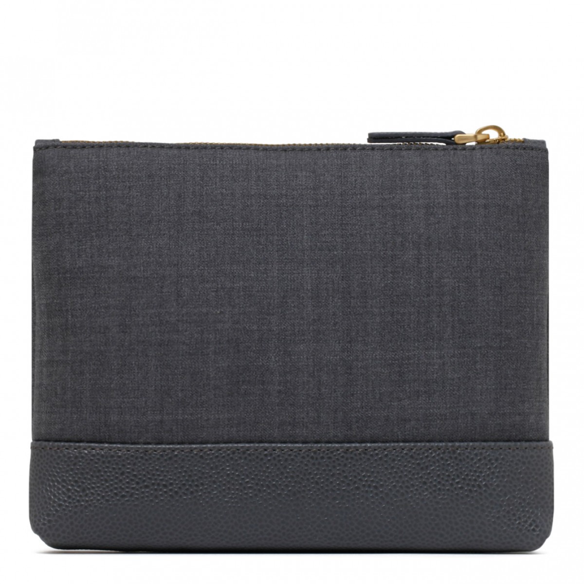 Medium Grey Zipped Pouch