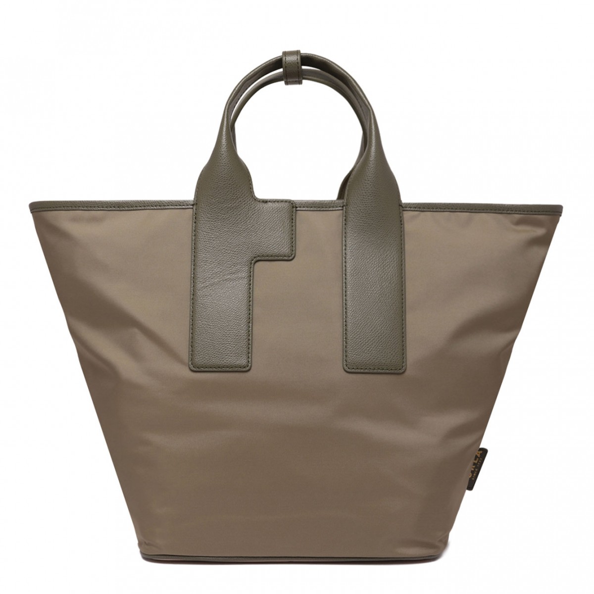 Dark beige Piuma L Tote Bag